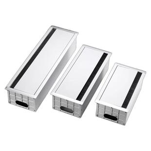 铝合金86型线盒桌面穿线盒电脑桌线孔盖板办公桌线盒盖板线孔盖板