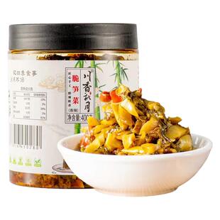 川香秋月四川特产麻辣香辣脆笋下饭菜外婆菜芽菜开盖即食拌饭拌面