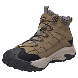Jeep/吉普东北雪地靴男官方旅行保暖高帮马丁靴防滑减震登山鞋冬