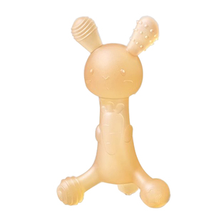 小兔子牙胶婴儿磨牙棒宝宝咬胶3口欲期玩具6个月小月龄防吃手4