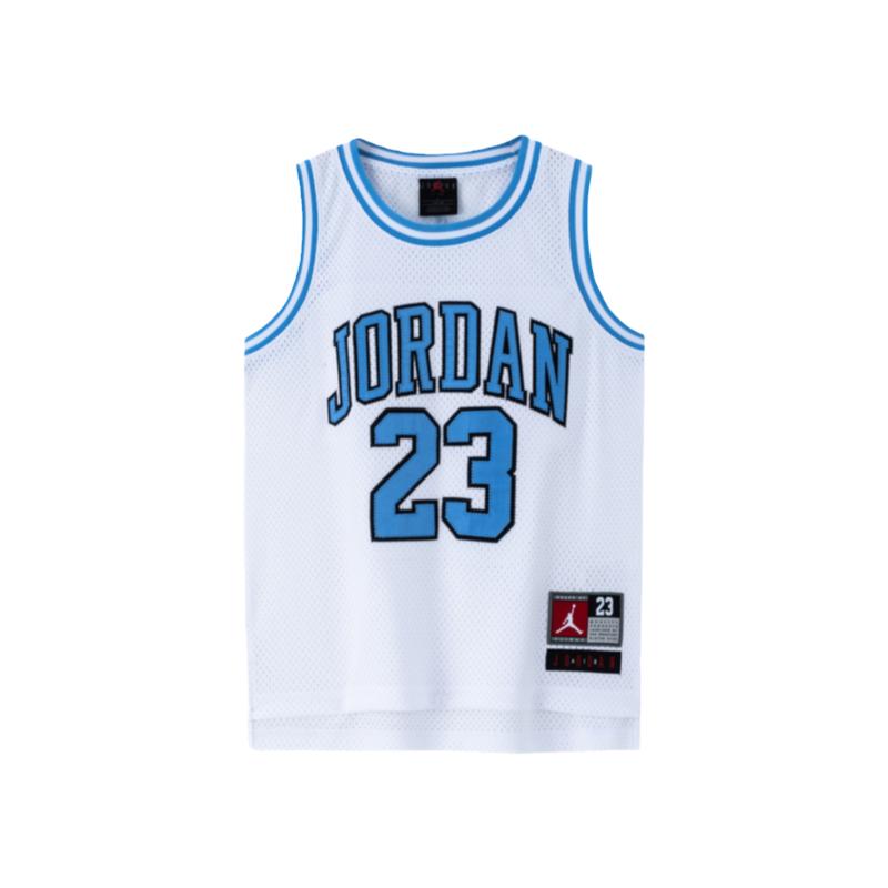 Nike Air Jordan耐克儿童装男童运动无袖背心2024夏季透气篮球服
