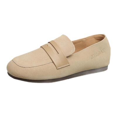 星期六时尚百搭真皮浅口单鞋女鞋