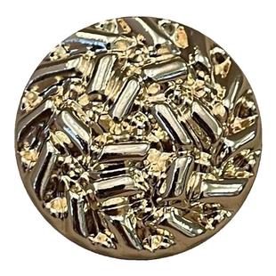 color coco时尚小香风金色西装大衣纽扣粗呢子针织毛衣开衫扣子女