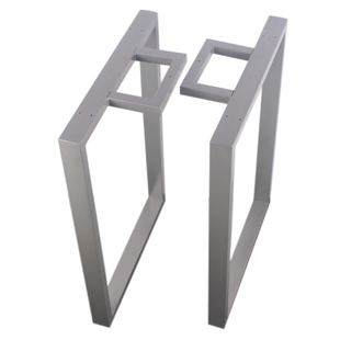 口字型餐桌腿办公会议桌脚书桌脚架大板桌架金属烤漆铁艺桌腿支架