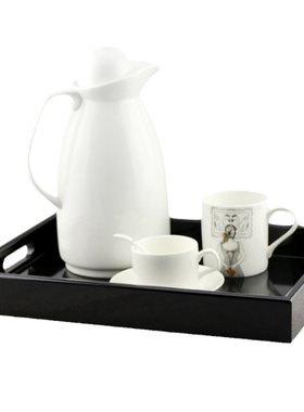 样板间客厅摆件烤漆托盘装饰品