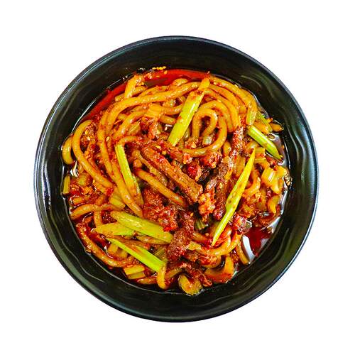 等你回疆 新疆爆辣炒米粉千粉西施干粗米粉酸菜炒米粉微辣酱3份装
