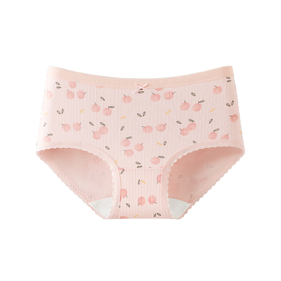 芬腾女纯棉内裤抗菌裆中腰三角裤