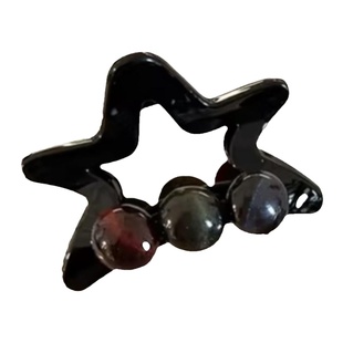 甜酷撞色~ins韩系五角星高马尾抓夹女2026新款气质半扎发发夹头饰