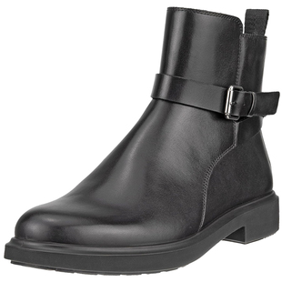 断码清仓ecco爱步女鞋秋冬舒适时装女靴休闲短筒切尔西靴 209813