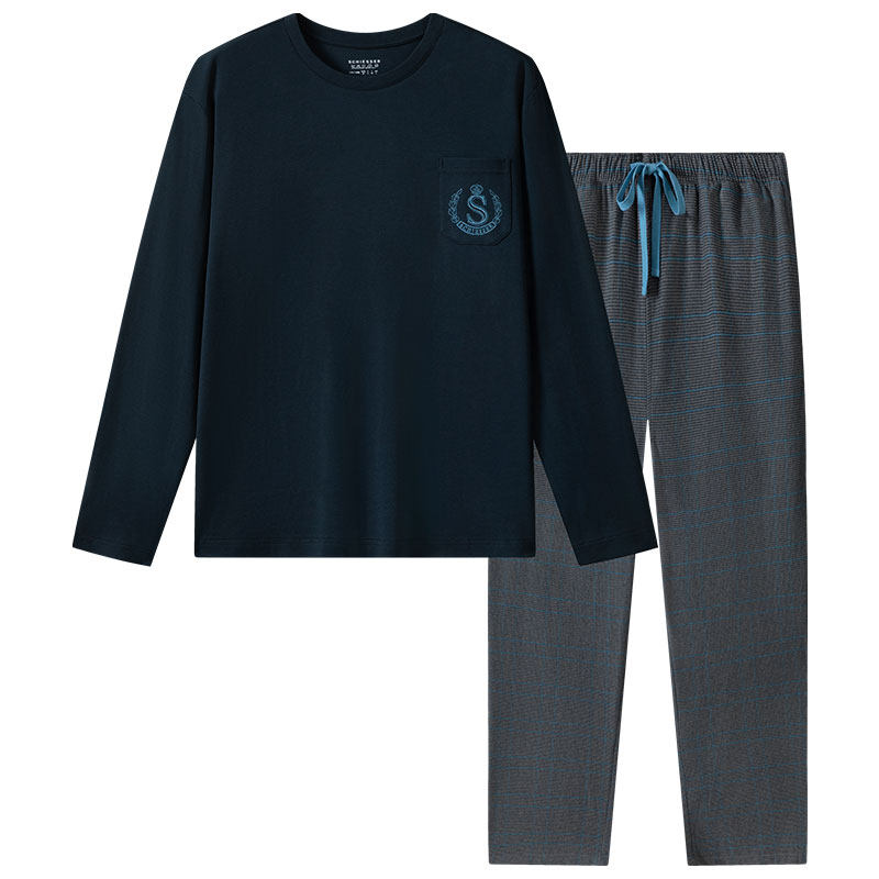 舒雅男士纯棉家居服套装