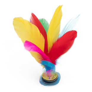 毽子diy材料包幼儿园初学者训练自己做儿童手工制作羽毛鸡毛毽子