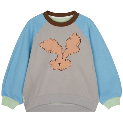 远红外发热加绒|woobaby儿童卫衣男童女童秋冬季廓形套头暖上衣