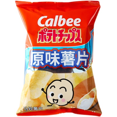 calbee卡乐比烧烤原味薯片