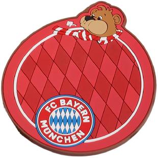 拜仁慕尼黑足球俱乐部丨berni硅胶质感红色杯垫球迷周边质感球迷