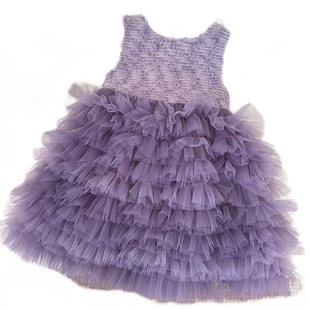 女童连衣裙韩版冬季加绒儿童洋气演出背心裙女宝宝秋冬礼服公主裙