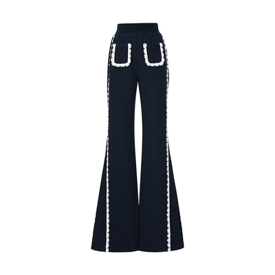 高腰LEFAME长款修身裤子