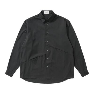 TUTM 抗皱免烫易打理衬衫男士长袖春秋季宽松纯色衬衣外套高级感