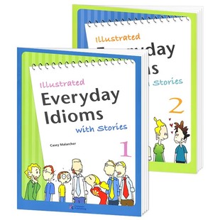 青少年成人日常生活英语口语日常对话惯用语故事教材 Illustrated Everyday Idioms with Stories 生活英语情景场景英语口语词汇