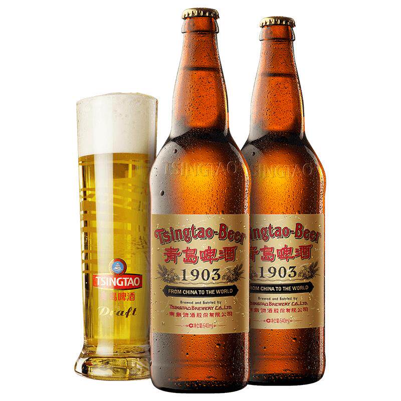 青岛啤酒 1903国潮瓶640ml*12瓶