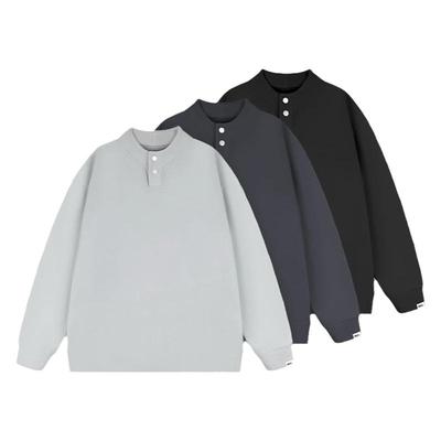 【直播间同款】秋冬新款加绒加厚卫衣T恤打底衫男款时尚纯色潮流