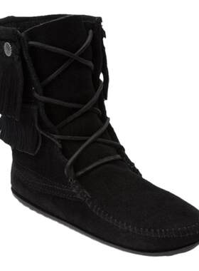 MINNETONKA/迷你唐卡女雪地靴棉鞋绒面皮加绒棉鞋户外休闲冬正品