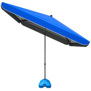 户外摆摊专用太阳伞商用沙滩长方折伞遮阳伞庭院伞防晒大号斜坡伞