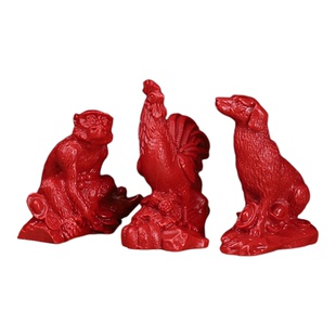 朱砂摆件十二12生肖风水用品鼠牛虎兔龙属蛇马羊猴鸡狗猪客厅摆件