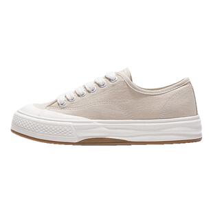 feiyue/飞跃女鞋板鞋女2026秋冬季新款厚底透气帆布鞋子薄款百搭