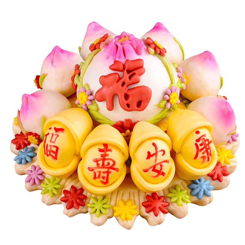 生日胶东花饽饽留娘糕寿桃馒头