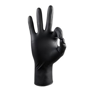 黑色丁腈手套洗碗厨房做饭餐饮专用一次性丁晴乳胶加厚款加长防水
