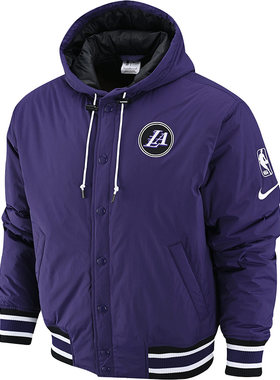 Nike/耐克正品洛杉矶湖人队 NBA 男子保暖棉服外套DR2439-535
