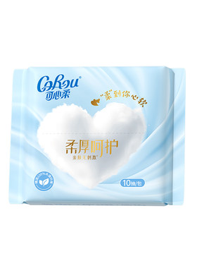 可心柔加厚绵柔巾10抽1包