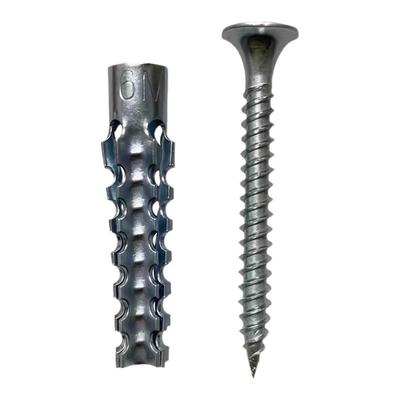 金属铁膨胀管代替塑料胶塞锯齿