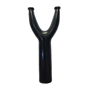 实木紫光檀邓飞虎一代弓形扁皮弹弓叉犀牛角紫檀木直板飞虎弓长柄