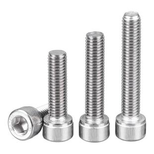 304不锈钢英美制圆柱头内六角螺丝1/4杯头3/8细牙unf10-32螺栓