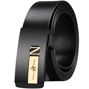 2023保罗皮带男士真皮无牙自动扣腰带真皮纯牛皮休闲百搭潮流裤带