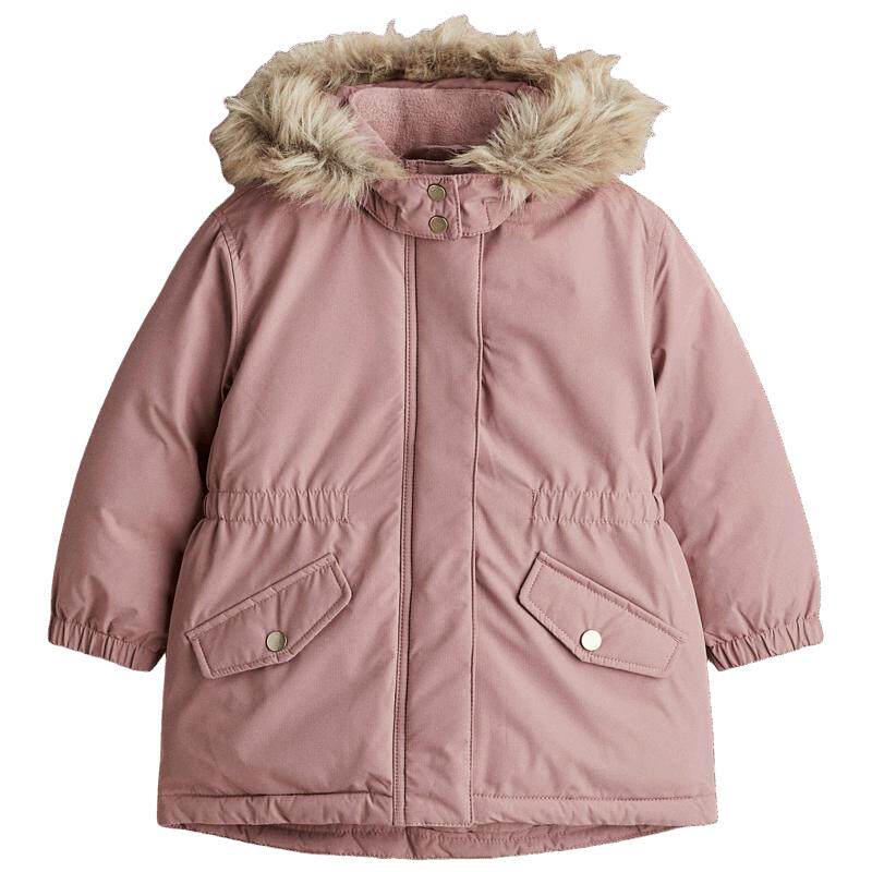 HM童装儿童女童棉服冬季户外疏水派克大衣外套1293493