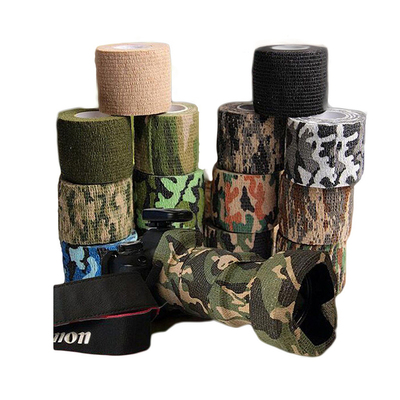 迷彩胶布多色可选自粘改装布条