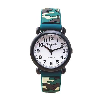 小巧男孩迷彩手表石英炫酷玩具