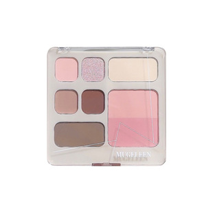 奶油感粉芭蕾综合盘日常百搭上镜眼影腮红高光修容全脸妆容一体盘