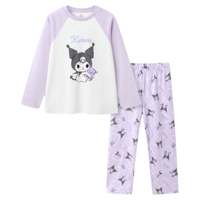 三丽鸥IP巴拉巴拉小童女童睡衣套装纯棉秋季家居服中大童甜美