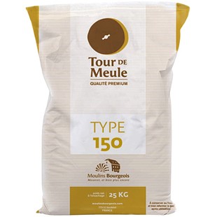 王后伯爵T150石磨全麦面粉25kg含麦麸高筋面包吐司商用广东包邮