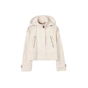 【新款】BURBERRY女装 及腰短款轻盈棉质 Ladymoor 外套 81207271