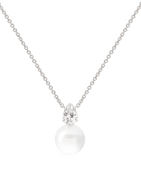 EVESENSE泡泡系列镶钻白水晶项链