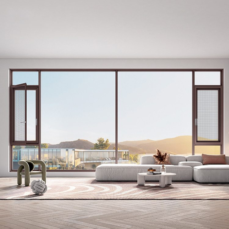 阿尔维智能电动门窗升降别墅窗户提升窗阳台窗断桥自动铝合金