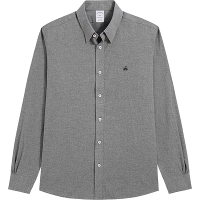 布克兄弟25男士纯棉法兰绒衬衫