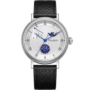 海鸥表手表男士腕表商务休闲多功能月相十二星座特别版6092