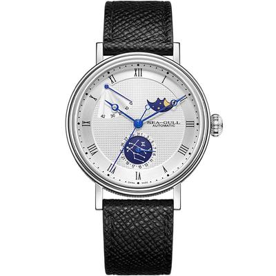 海鸥表十二星座月相机械表