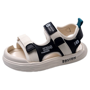 男童凉鞋夏款2025新款儿童鞋子沙滩鞋中大童防滑男孩包头运动宝宝