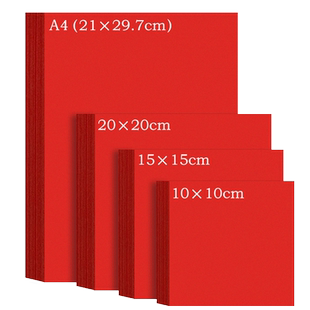 慧洋红色折纸专用纸中国红剪纸窗花纸a4软卡纸正方形纸张手工大红打印纸玫瑰花红色结婚用剪纸千纸鹤双面红纸